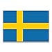 Swedish Flag Car Magnet Decal 4 x 6 Heavy Duty for Car Truck SUV