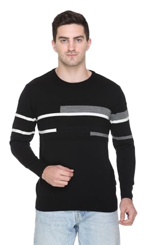 Image of GODFREY Full Sleeve Woolen Sweater for Man Winter Wear - Round Neck Pullover Regular Fit