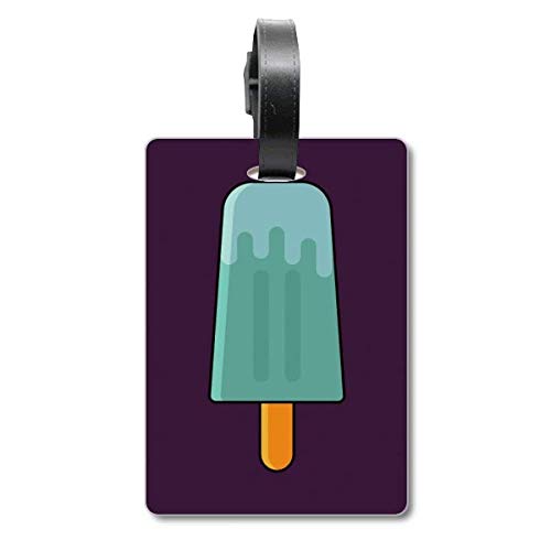 Étiquette valise glaces bleues et vertes accessoire sac voyage identification