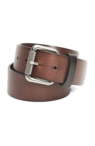 Frye Men's 40mm Etched Line Panel Leather Belt