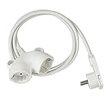 El cable alargador enchufe resulta ideal para un uso seguro en el ámbito interior, con enchufe y toma de corriente de tierra con protección contra el contacto accidental