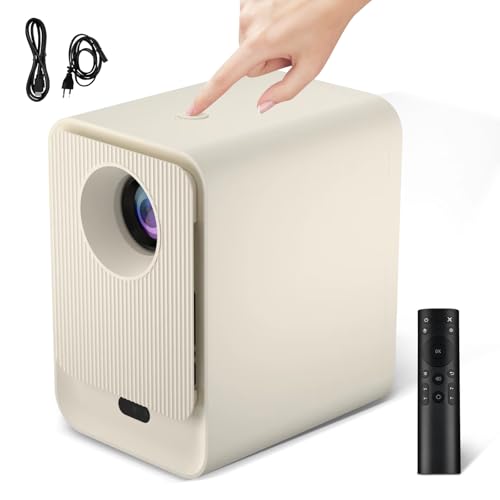 Projetor 4K 1080P Full HD Suporte 8000 Lumens, Projetor Led Auto de Correcção Trapezóide Horizontal