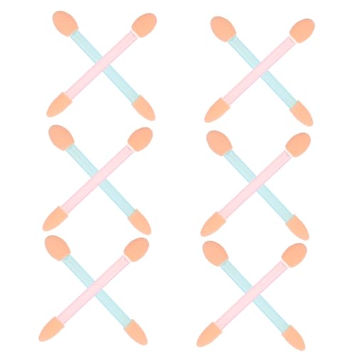 HAPINARY 24pcs Dual-sided Eye Shadow Sticks Sponge Tips Makeup Applicators for Women