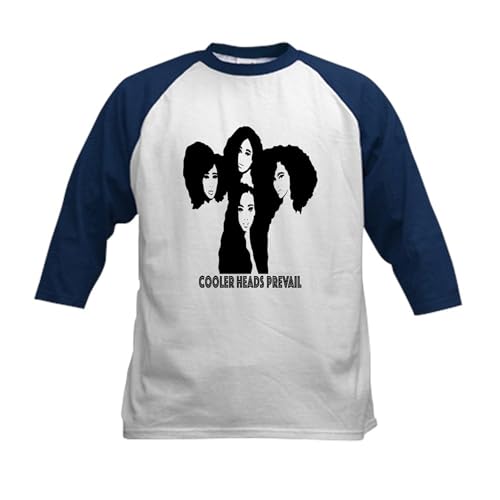 CafePress Cool Black Women African American Baseball Jersey Kids Cotton Baseball Jersey, 3/4 Raglan Sleeve Shirt