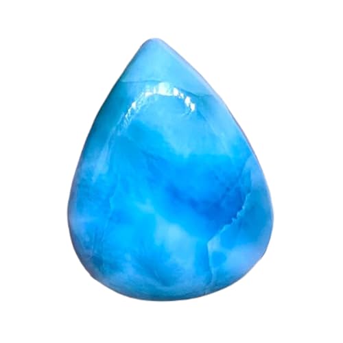 Larimar cabochon poire pour créer un bijou personnalisé à offrir