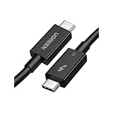UGREEN Thunderbolt5 [Intel認定] USB-C to USB-Cケーブル 240W PD3.1 急速充電 80Gbps 双方向高速データ伝送 16K@60Hz/3台の4K@144Hz映像出力 Thunderbolt4/3 USB4下位互換 MacBook Pro/iPad/iphone17シリーズ/Android/ハブ/SDDケースなどタイプC対応機器接続用 ブラック1m