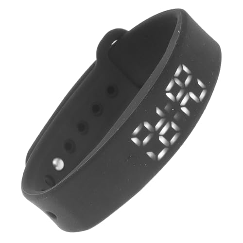 JOINPAYA Pulsera Inteligente Multifunción Negra con Termómetro y Alarma De Vibración para Monitoreo De Actividad Física