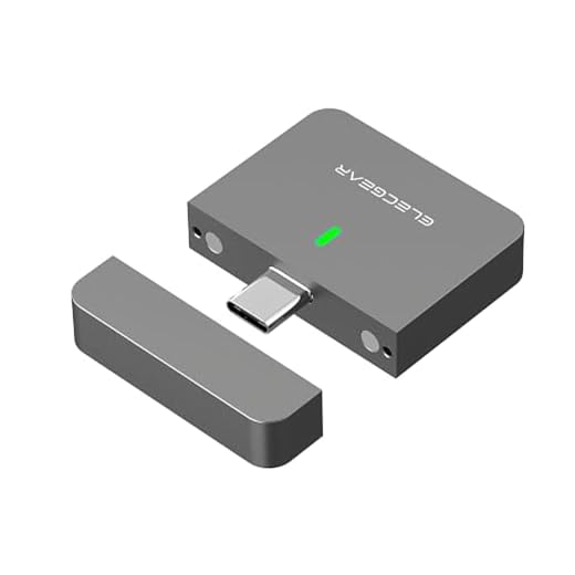 ElecGear Gabinete Mini 2230 NVMe, capa de alumínio para disco rígido externo USB tipo C 3.2 para SSD PCIe M.2 de 30 mm, leitor de memória USB de 10 Gbps com tampa magnética