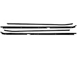 Inner and Outer Door Window Belt Weatherstrip Kit - 4 Piece - Compatible with 1981-1988 Oldsmobile Cutlass Supreme 2-Door without Reveal Molding