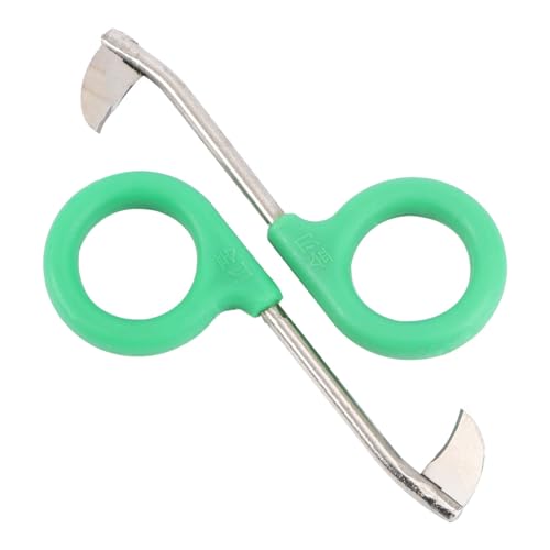 Sewroro 2 Tijeras para Recortar Anillos de Melocotonero y Árboles Frutales Cortador de Anillos de Filo Fino Tamaño 6 Color Verde Herramienta de Jardinería Profesional para Poda Rápida