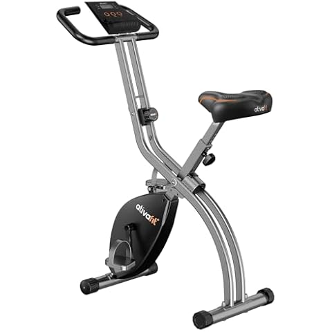 ATIVAFIT Folding Exercise Bike with Breathable Comfortable Seat Saddle for Men Women Foldable Fitness Indoor Stationary Bike Magnetic 3 in 1 Upright Recumbent Exercise Bike for Home Workout Cover