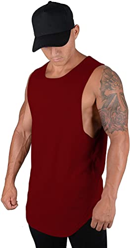 Image of THE BLAZZE 0060 Men's Sleeveless T-Shirt Vest Tank Tops Muscle Tee Gym Bodybuilding Vests Fitness Workout Train Stringers