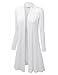 LL Womens Long Sleeve Ombre Open Front Long Cardigan with Stretch - Made in USA