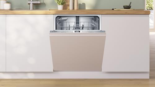 Bosch Einbau-Geschirrspüler, Serie 4, 13 Gedecke, Breite 60 cm, leise, Home Connect, weiß, SMV4HAX07E