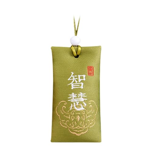 Collar Amuleto de Sal Espiritual Feng Shui Bordado Verde miniatura 1