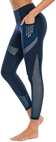 CSTOWN Women's High Waist Yoga Pants with Side Pockets Stretchy M...