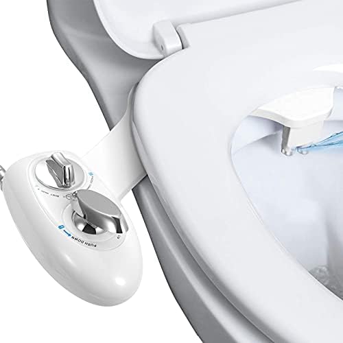 iMounTEK Fresh Cold Water Spray Bidet, Self-Cleaning Dual Nozzle Bidet, Water Pressure Control Handle & Mode Switch, Frontal Rear/Feminine Wash, Non-Electric Mechanical Toilet Seat Cover Attachment image 3