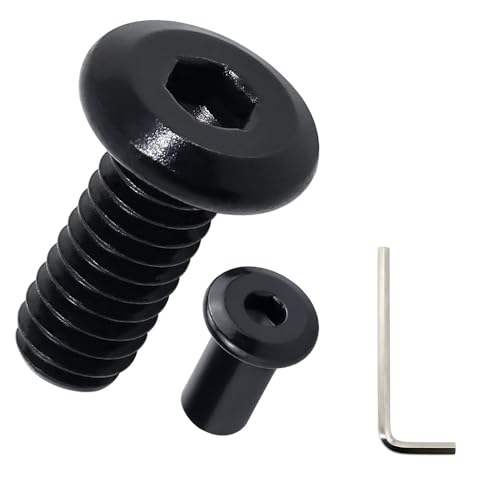 Vis de reliure anti-corrosion 1/4-20 en acier inoxydable noir pour liaison de panneaux