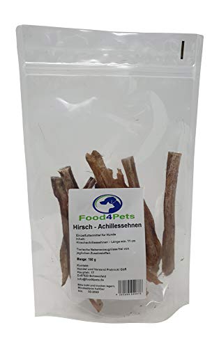 Hirsch-Achillessehnen Hundeleckerli - Hirsch Leckerli 150g, Länge ca. 11cm Cover