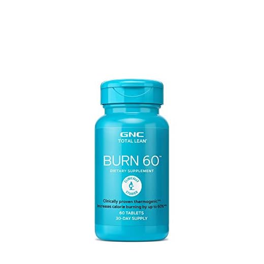 GNC Burn 60 with Powerful thermogenic formula - 60 Tablets (Cinnamon flavored)