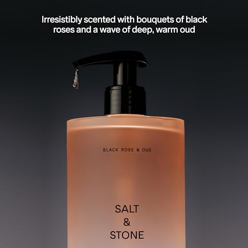 Salt & Stone Body Wash with Antioxidants for Deep Moisture, Black Rose & Oud, 450 ml (Pack of 1) - Image 4
