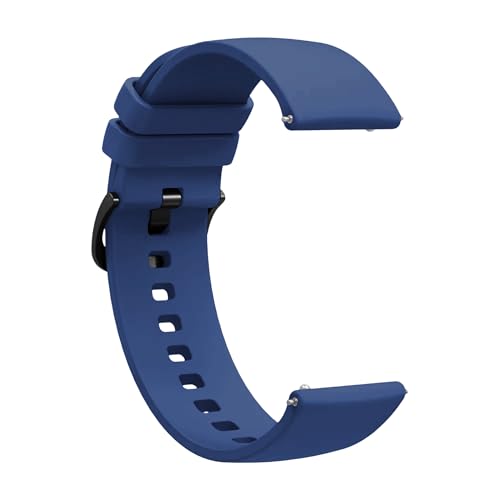 Image of ACM Watch Strap Silicone Belt compatible with Universal 22mm Size Replacement Strap Smartwatch Hook Band