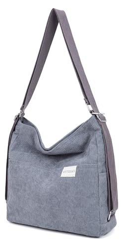 Wytidian Corduroy Tote & Crossbody Bag for Women