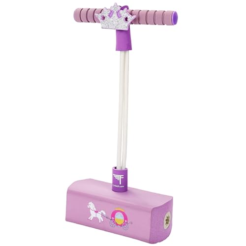 Image of Flybar My First Foam Pogo Jumper for Kids Fun and Safe Pogo Stick for Toddlers, Durable Foam and Bungee Jumper for Ages 3 and up, Supports up to 250lbs (Pink Princess), Large
