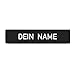 Copytec Namenschild Patch schwarz Namen Uniform individuell personalisiert Bundeswehr Tactical Polo Bekleidung Jacke #24128