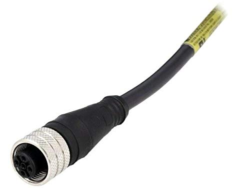 Prise mâle M12 code A étanche 5m Molex haute résistance pour bus CANopen