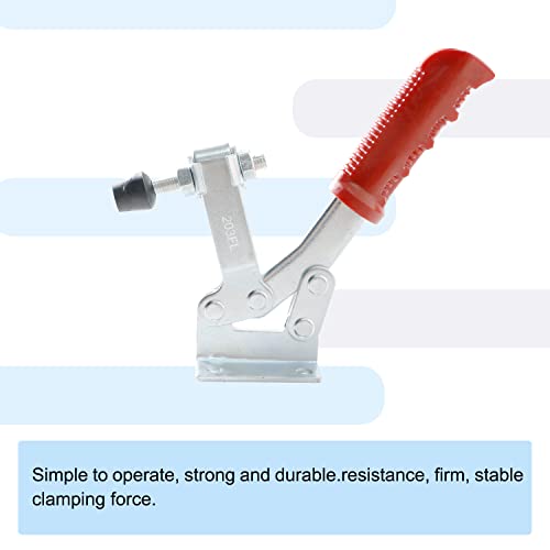 Ohamtes 2Pcs Carbon Steel Type 203Fl, 225Kg 500 Lbs Holding Force, Quick Clamping Tool, Hand Toggle Lock Clamp, Horizontal Quick Clamp, Tooling Clamp #TOP3