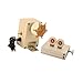 harayaa Rod Building Tool Fishing Rod Building Winding Machine DIY Fish Tackles Pole Support Stand Rod Wrapping Fishing Rod Repair, B with Alloy Stand