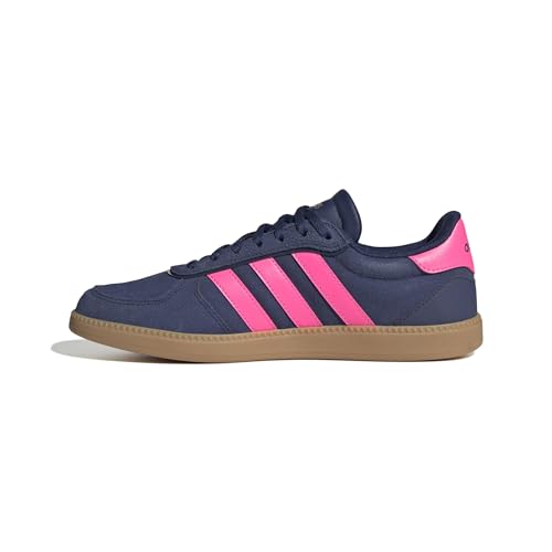 Adidas Femme BREAKNET Sleek Shoes, Dark Blue/Lucid Pink/Gold met., 41 1/3 EU
