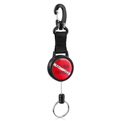 Scuba Diving Retractor with Snap Clip & Tether