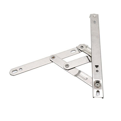 Rannb Casement Window Hinges 8-inch Stainless Steel Friction Stay Hinges - 2pcs