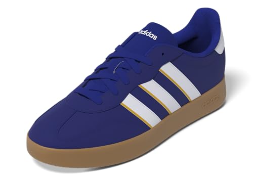adidas Men's Barreda Sneaker, Semi Lucid Blue/White/Utility Yellow, 11