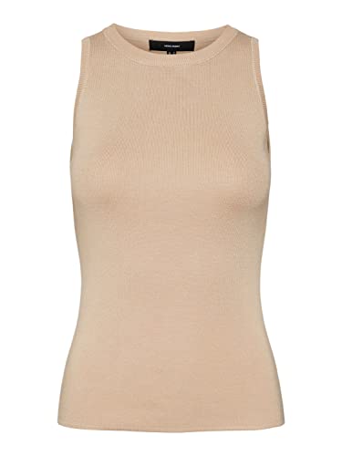 Top O-Neck VERO MODA Vmnewsofi SL débardeur femme col rond noir