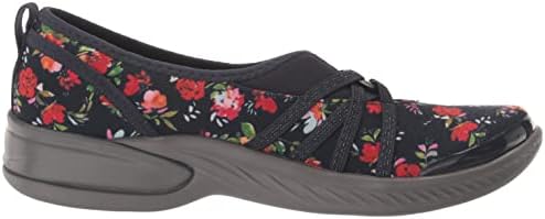 BZees Women's Niche Ballet Flat, Navy Floral, 9 | Image 5