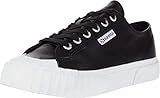 Superga womens 2630 Cownappau Sneaker, Black Leather, 7.5 US