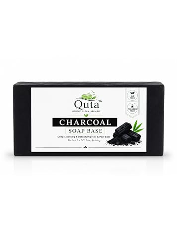 Image of Activated Charcoal Glycerin Soap Base 950 g - Detox Melt & Pour Base for DIY Soap Making, Deep Cleansing Formula, SLS Free, Paraben Free, Alcohol Free