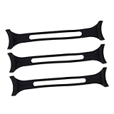 GLEAVI 3pcs Dark Strap Extender Set Elastic Face Mask Ear Rope Buckle Anti-Tightening Ear for Adults for All-Day Wear