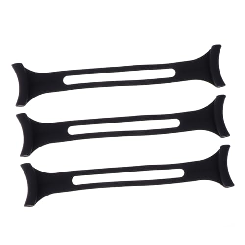 GLEAVI 3pcs Dark Strap Extender Set Elastic Face Mask Ear Rope Buckle Anti-Tightening Ear for Adults for All-Day Wear