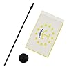Rhode Island Table Flag 4'' x 6'' - US state of Rhode Island Desk Flag 15 x 10 cm - Black plastic stick and base - AZ FLAG #3
