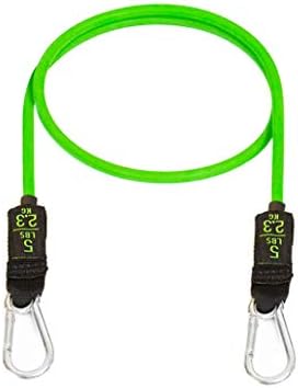 Bodylastics Stackable Resistance Band – Single Resistance Tube Exercise Band – Patented Snap Reduction Tech Workout Bands – Heavy Duty Fitness Bands – Malaysian Latex, Nickel-Coated Iron Clips