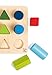 Hape Wooden Color and Shape Sorter Toy| Puzzle Board Montessori Preschool Educational Toy for Toddler 18M+