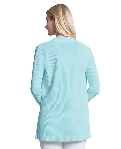 Image of Jones New York Women's Long Sleeve Cardigan with Side Slits