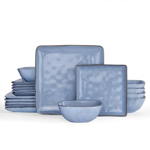 Richmount Steingut Geschirrset 6 Personen, Serie Ocean 18-tlg...