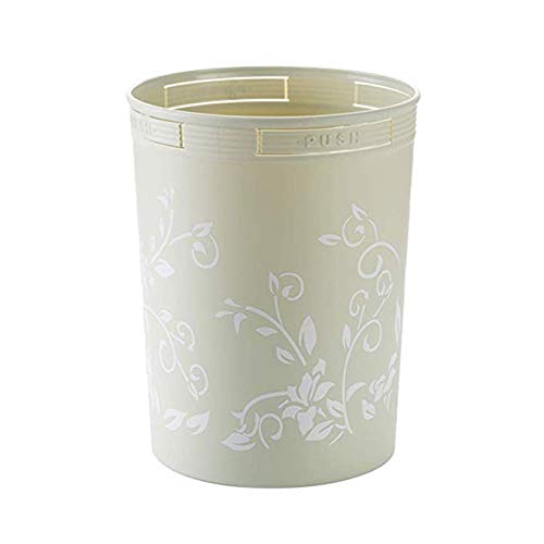 Poubelle de cuisine 8L avec anneau de pression en plastique pour maison et bureau