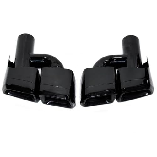 Tuyau d'échappement à bouche carrée pour Benz Classe E W212 finition Black2 exclusive