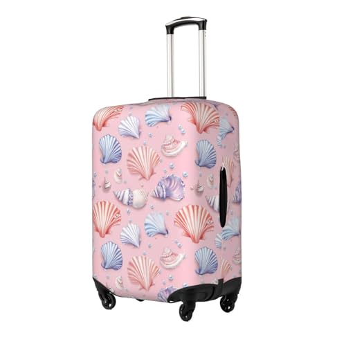 Seashell Pink Luggage Cover Protector Elastic Washable Anti-Scratch Suitcase Covers With Zipper Closure For Luggage 18-32 Inch Medium2